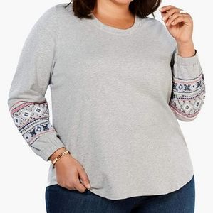Style and Co Alpine Twist Sweatshirt